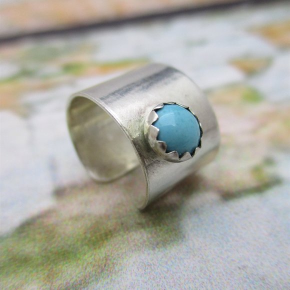 Jewelry - Turquoise Sterling Silver Ear Cuff Native American